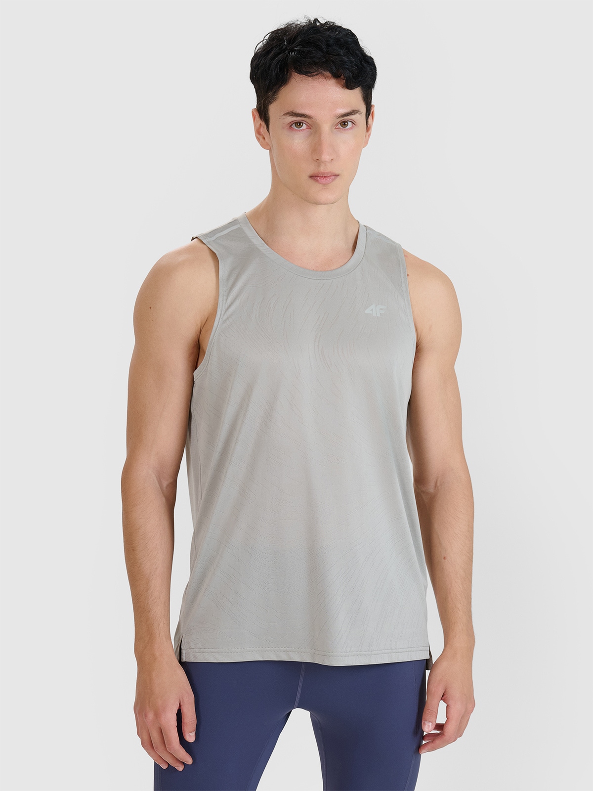 4F T-shirt Męski Koszulka Tan Top Szybkoschnąca Do Biegania M M1260 SS25