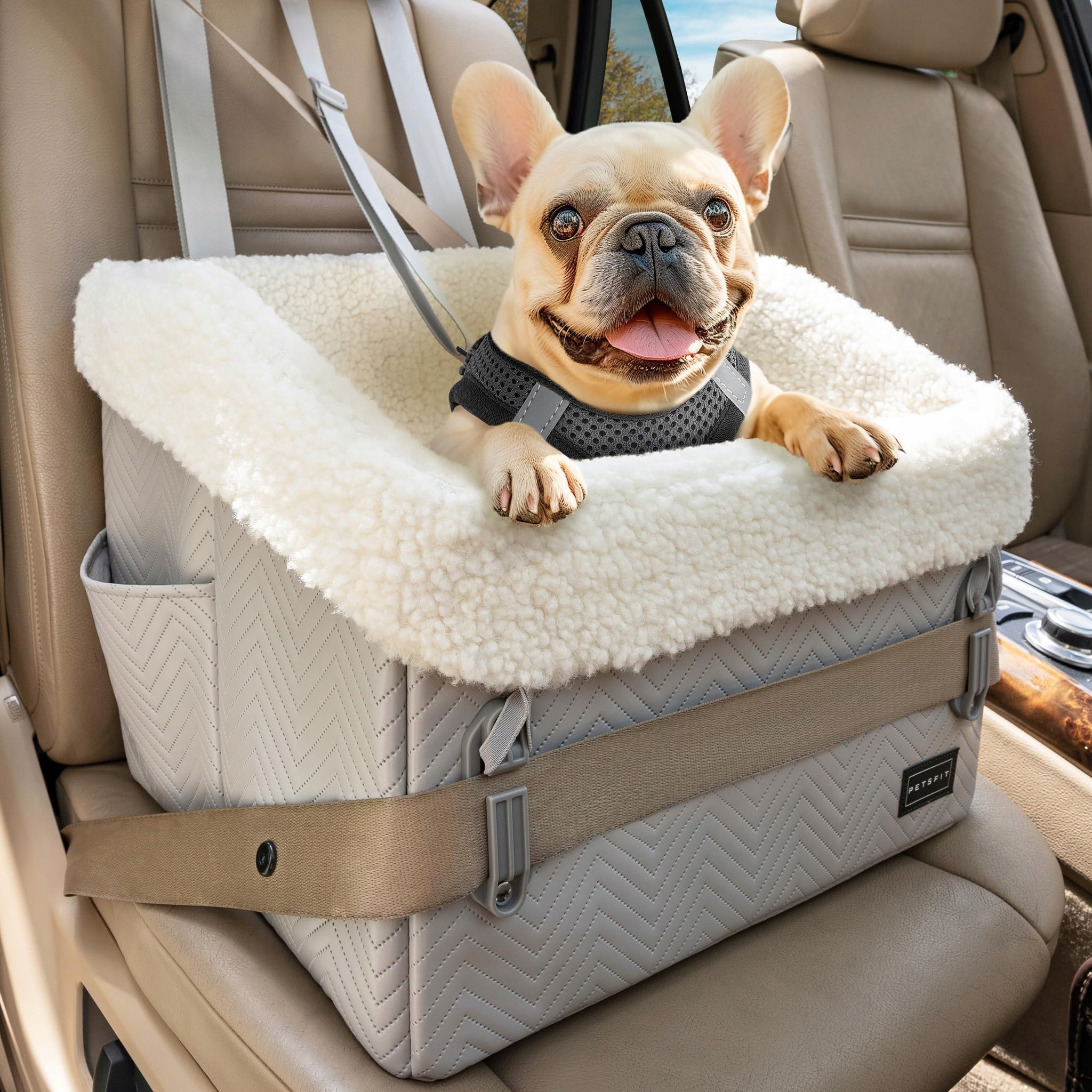 Petsfit Autosedačka pro malé psy s bezpečnými sponami