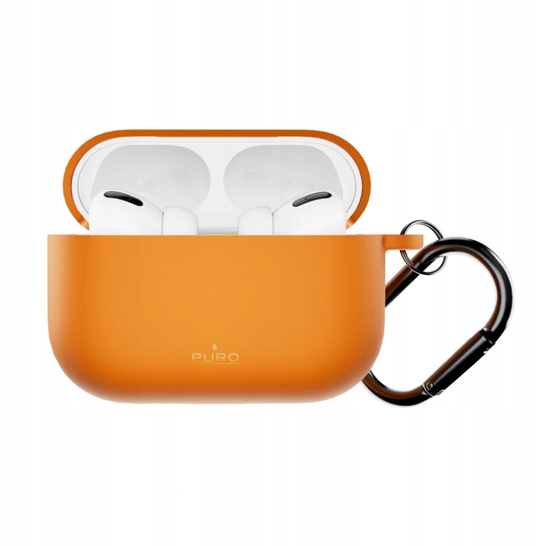 Etui Puro Icon na AirPods Pro 3 pomarańczowe