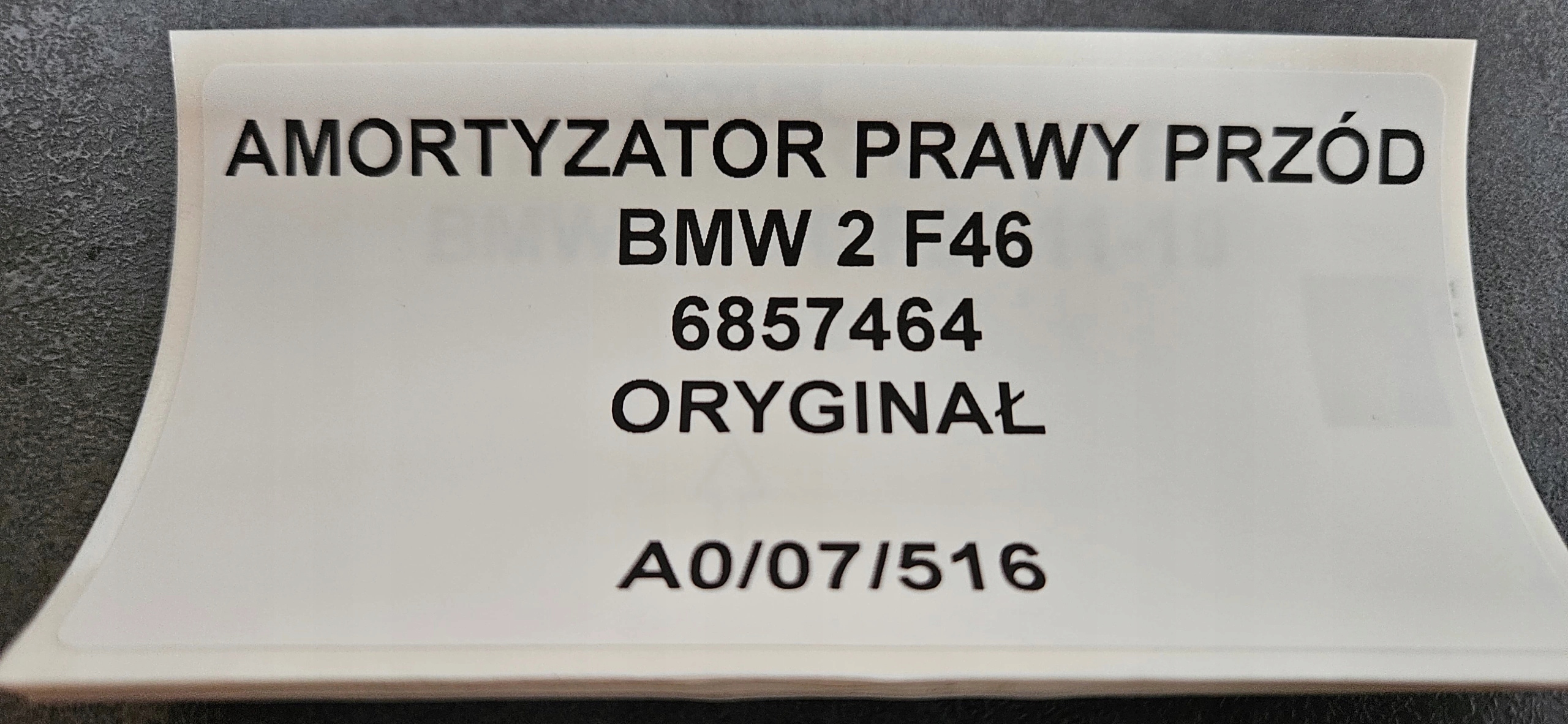 shock absorber right front BMW 2 F46 6857464