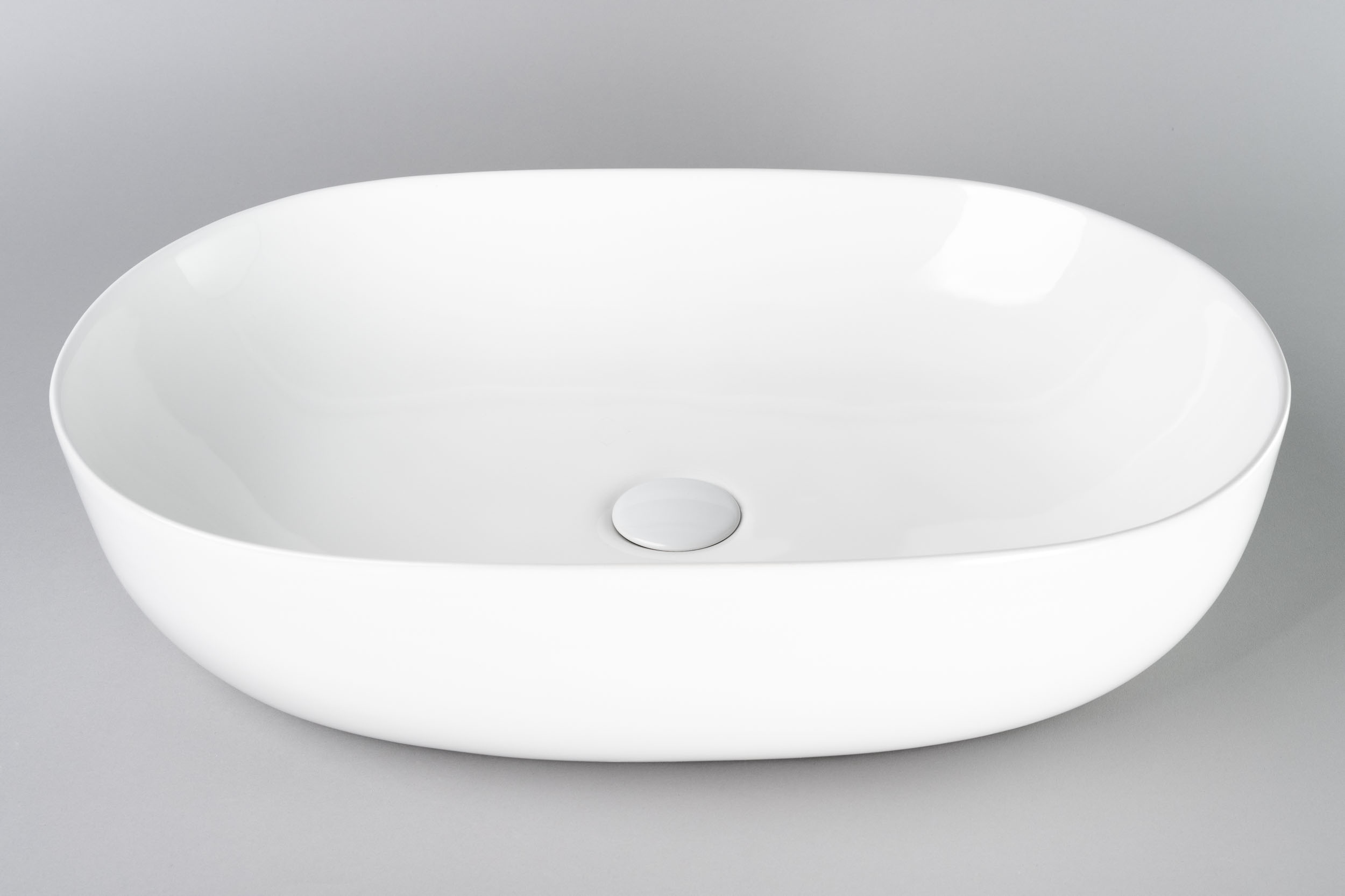 UMYWALKA NABLATOWA OWALNA DŁUGA Z WYSOKIM RANTEM GŁĘBOKA CERAMICZNA NA BLAT Marka inna