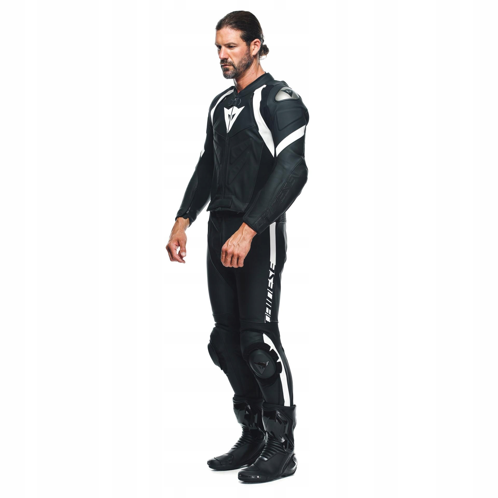 Motocyklová športová kombinéza Dainese Avro 4 2PCS čierna/biela 62