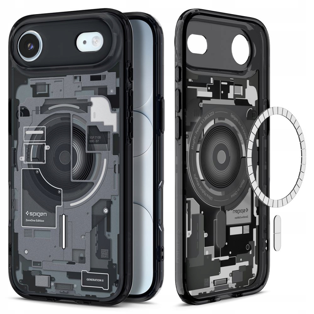 Pouzdro Pro Iphone Air Zero One Black Spigen Ultra Hybrid Magsafe