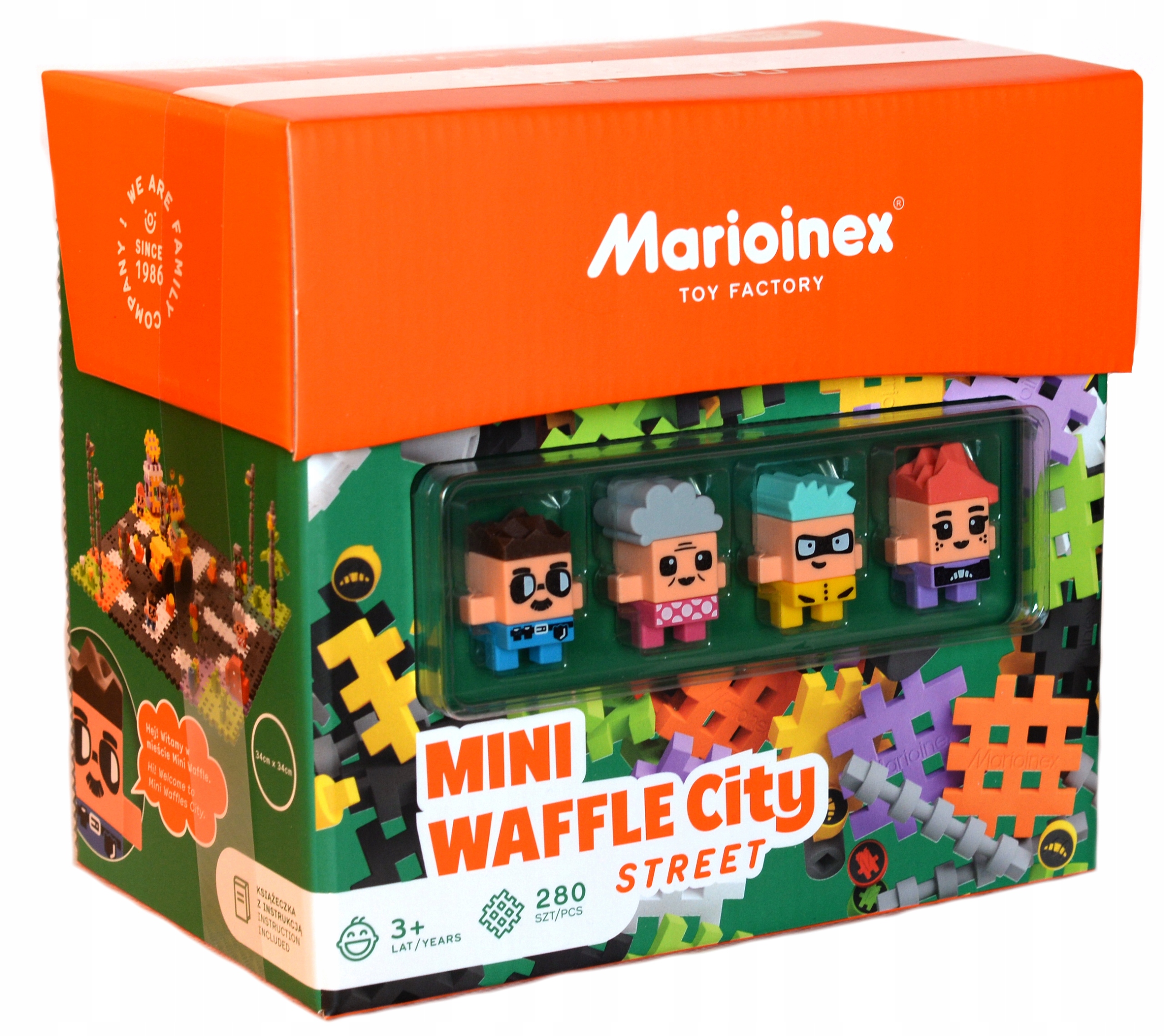 

Klocki Marioinex Mini Waffle City Street 280 elem.