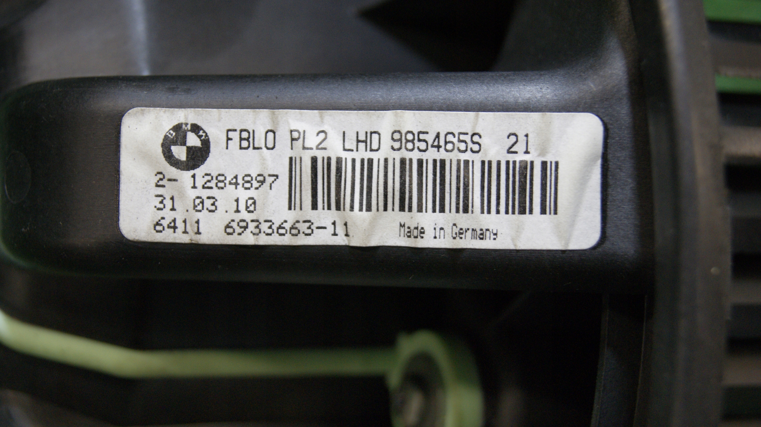ventilátor klími BMW E88 6411 6933663-11