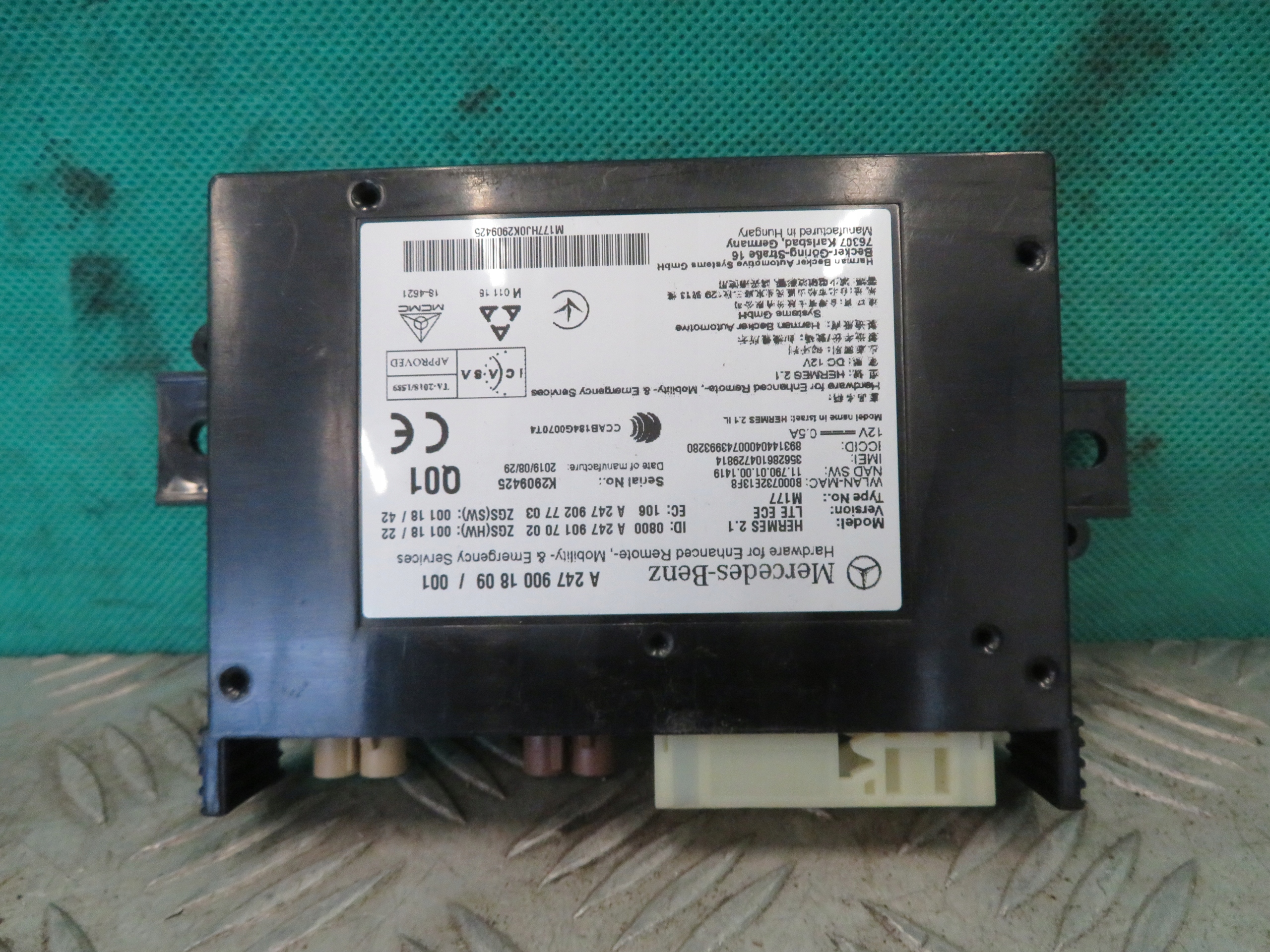 module alarm module control unit MERCEDES W177 2.0 19R