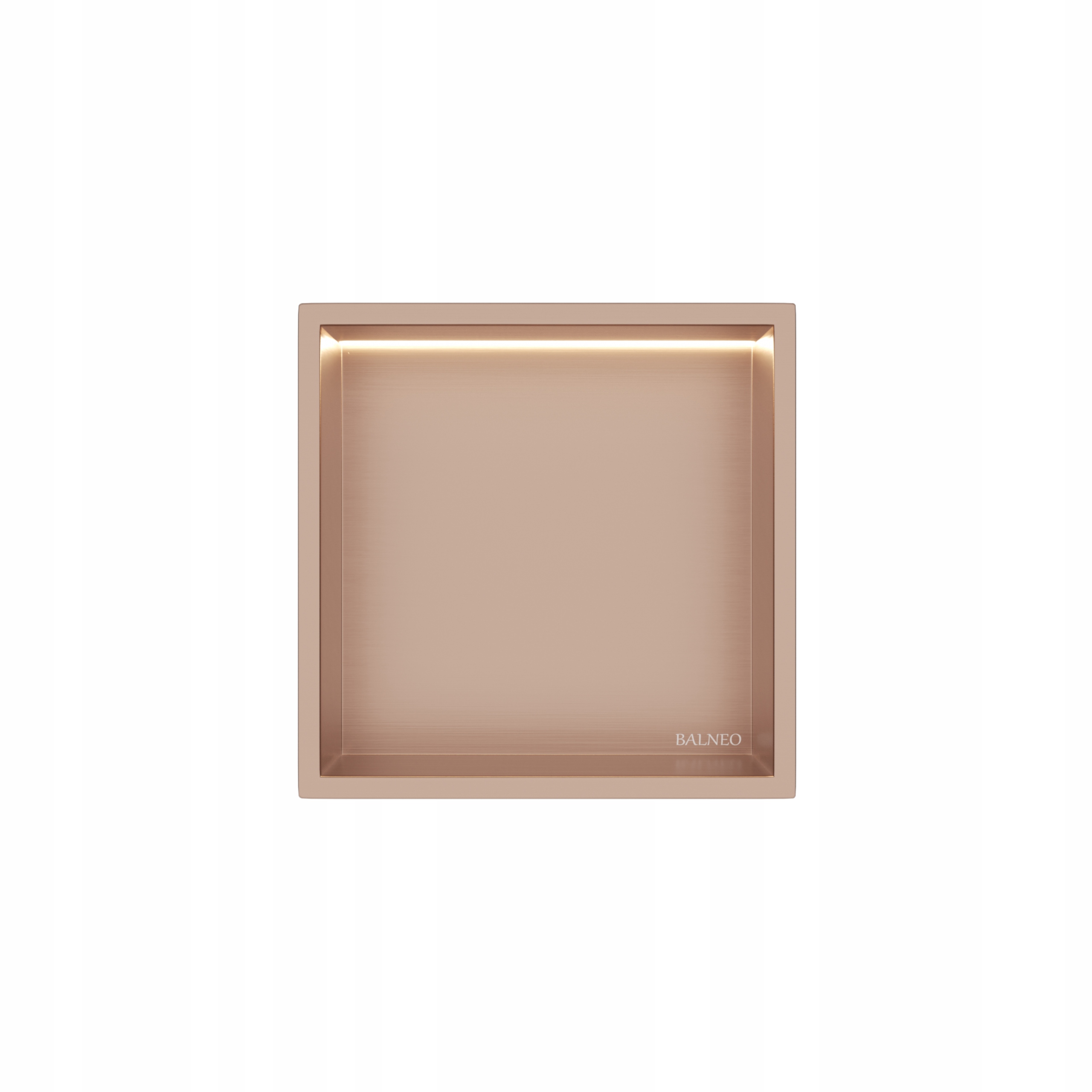 Wall-box One Vankúšová Polica Copper s Led 30x30x10 cm Hlboká Balneo