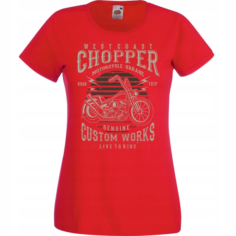

Koszulka motor motocykl chopper S czerwona