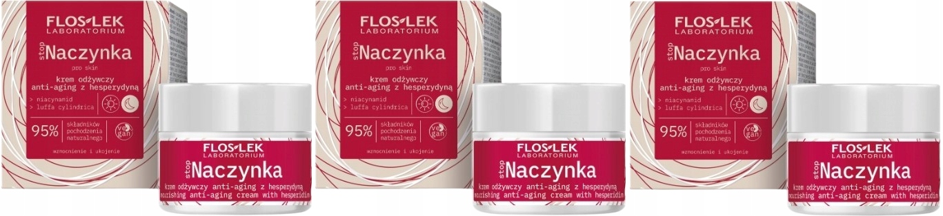 Stop cévky Vyživující krém proti stárnutí s hesperidinem Floslek 3 kusy