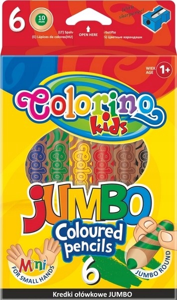 

Colorino Kredki Ołówkowe 6K Jumbo Naturalne +temp