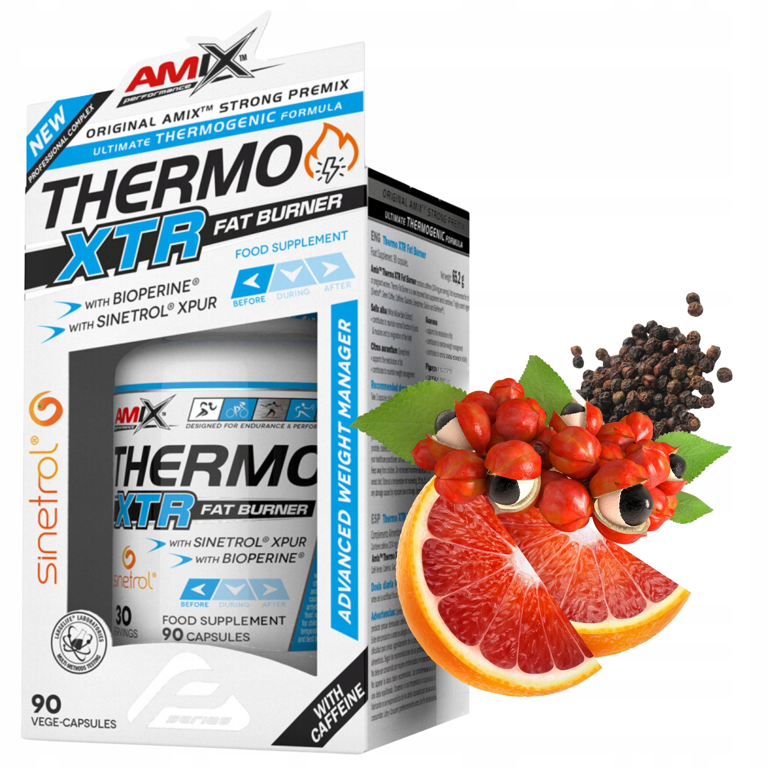 Spalovač Břišního Tuku pro ženy Guarana Piper Nigrum ThermoXTR