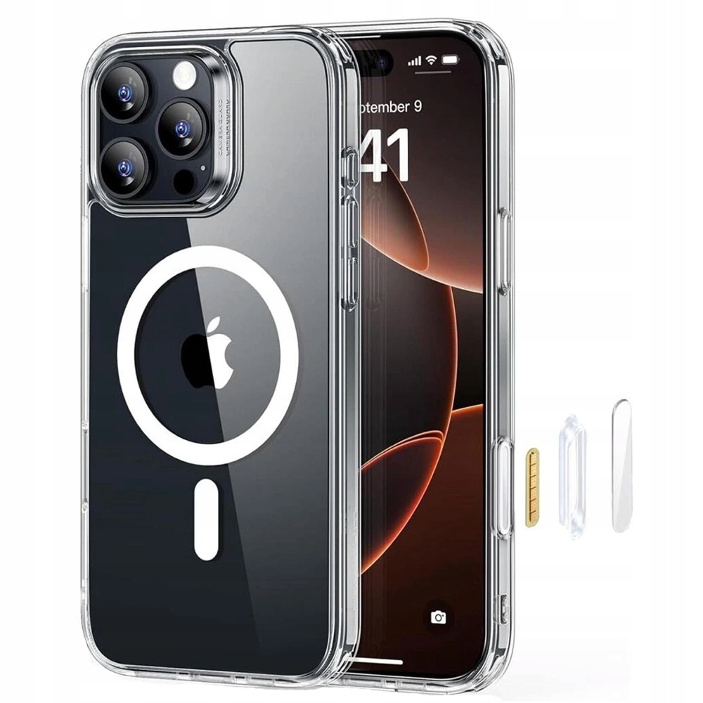 Esr – Classic Hybrid HaloLock etui do iPhone'a 16 Pro – przezroczyste