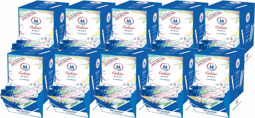10x Cukier Diamant w saszetkach 200x5g