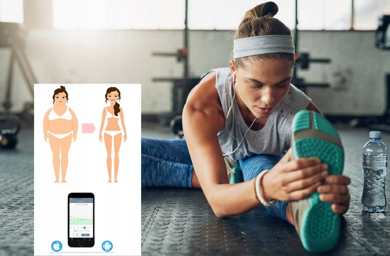 ANALITYCZNA WAGA ŁAZIENKOWA BLUETOOTH 12w1 CZARNA Kolor dominujący czarny