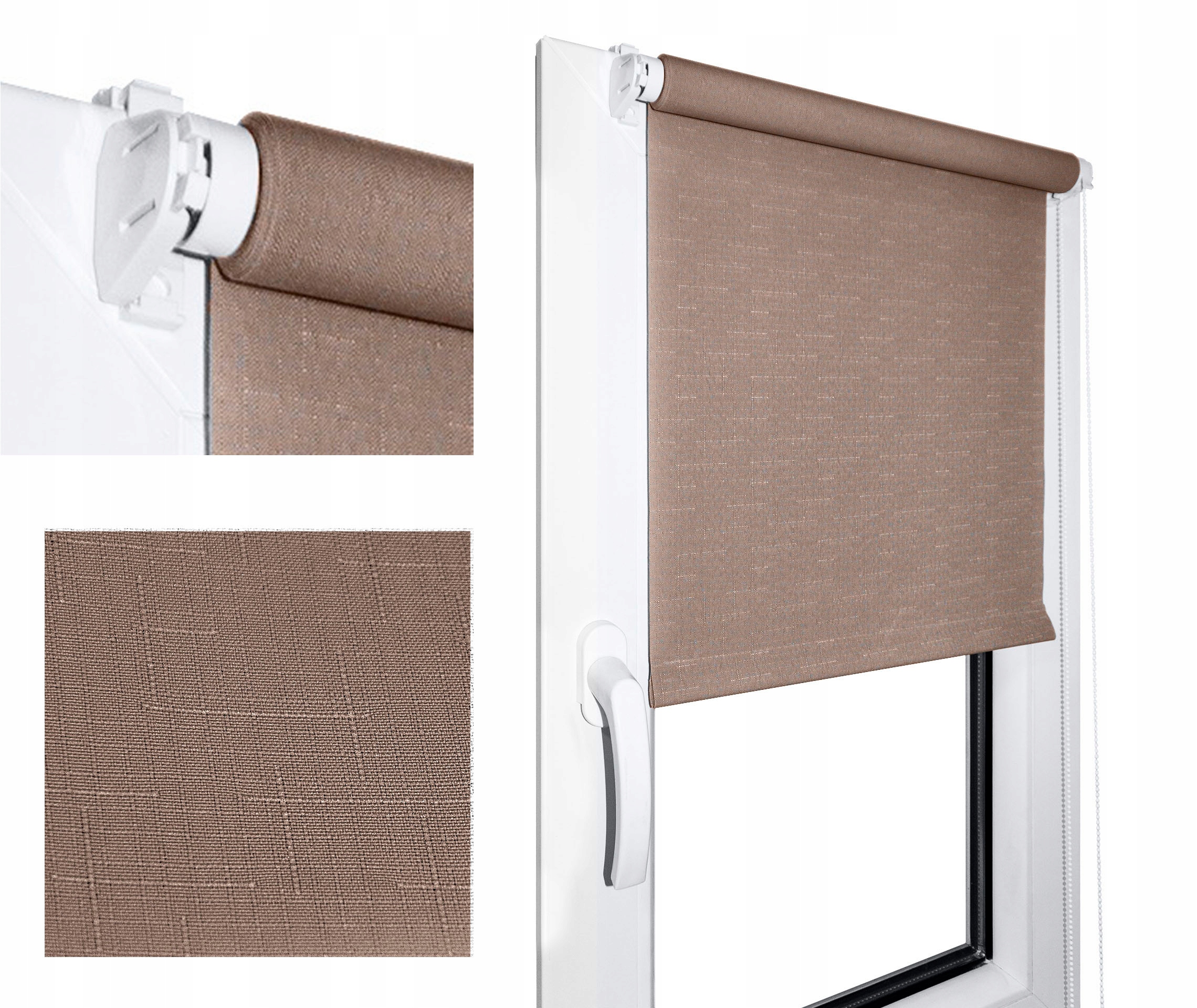 

Roleta Na Okna Standardowe Kolor Kawowy 68x220cm