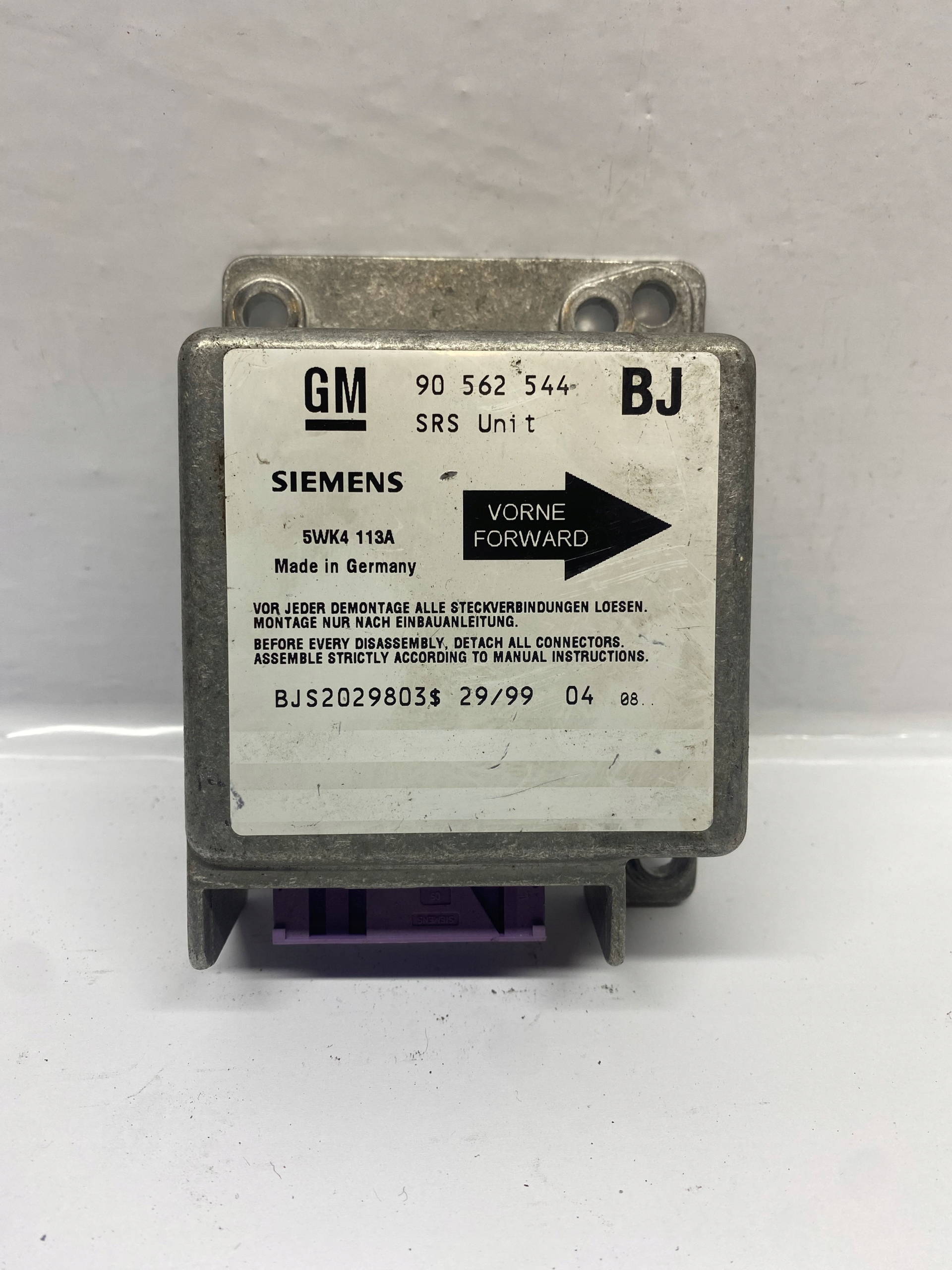 modulo sensor airbag airbag ASTRA F 90562544