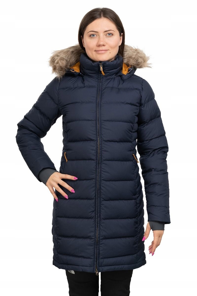 Rab Dámský péřový kabát Deep Cover Parka Women, tmavě modrý, 8_XS