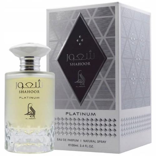 Al Absar Shahoor Platinum 100 ML Parfémovaná Voda Pro Muže
