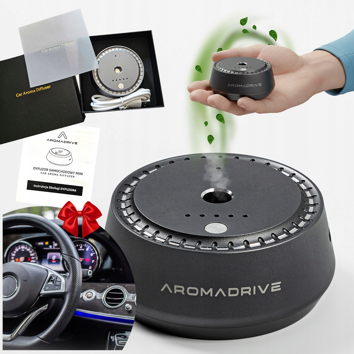 Dyfuzor do samochodu Zapach do auta dyfuzor ultradźwiękowy automat