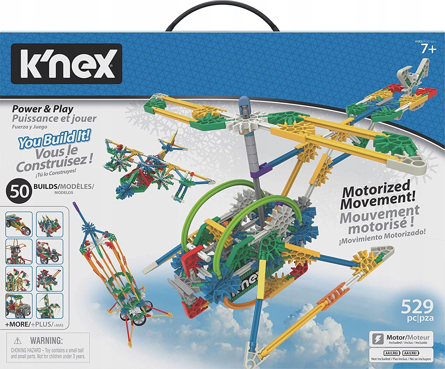 

Knex Klocki Zestaw Klocków z Silnikiem 50 modeli