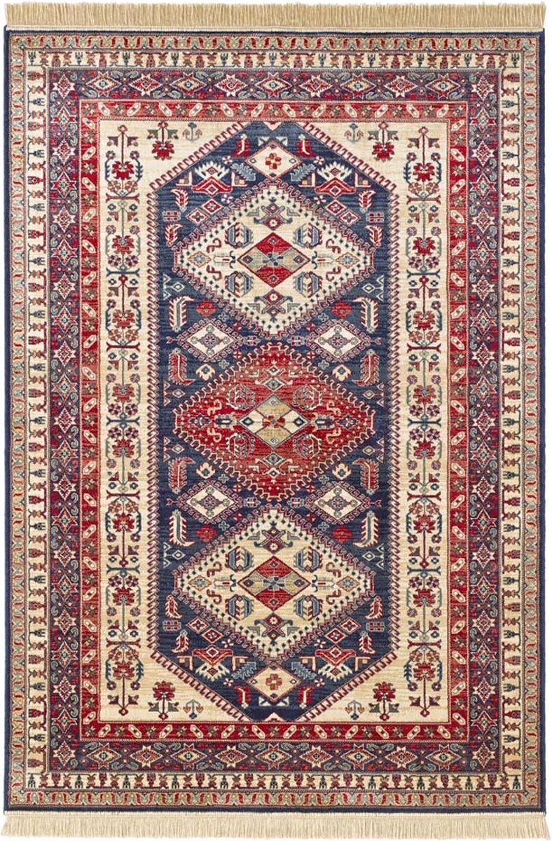 Červený koberec do obývačky z viskózy 160x230 cm