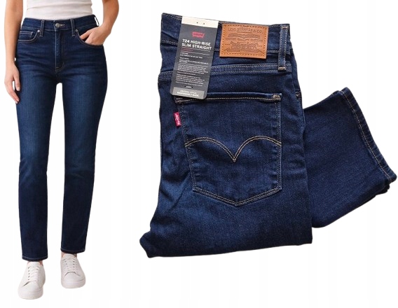 Džíny rovné Levi's 724 High-Rise Slim Straight W29 L30 29x30 Premium