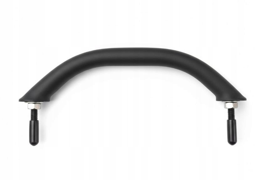 Reling jachtový držák relingový nerezový 490 x 56 mm černý elegantní