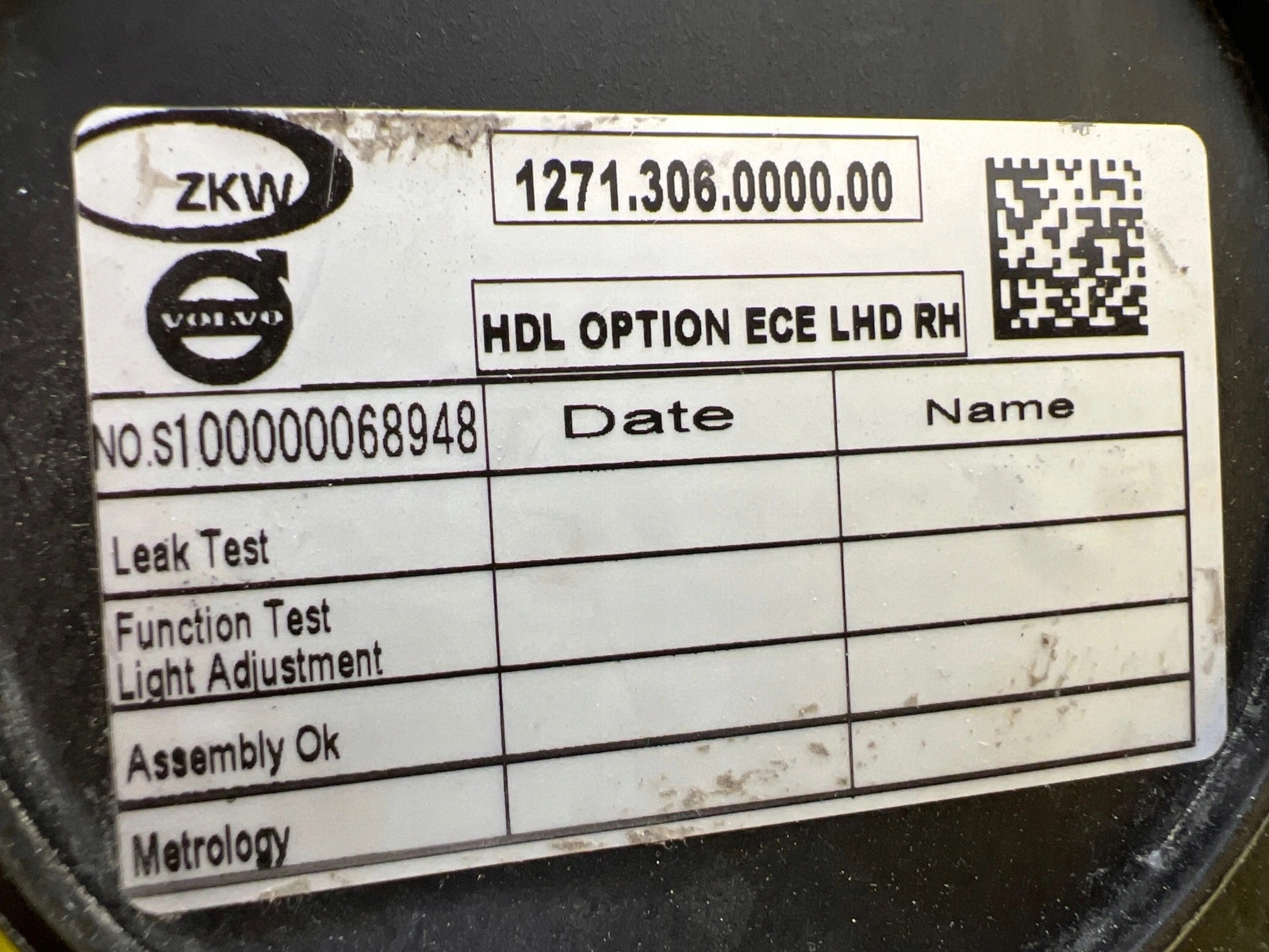light right front Volvo EX90 Full Led 2024 32450063