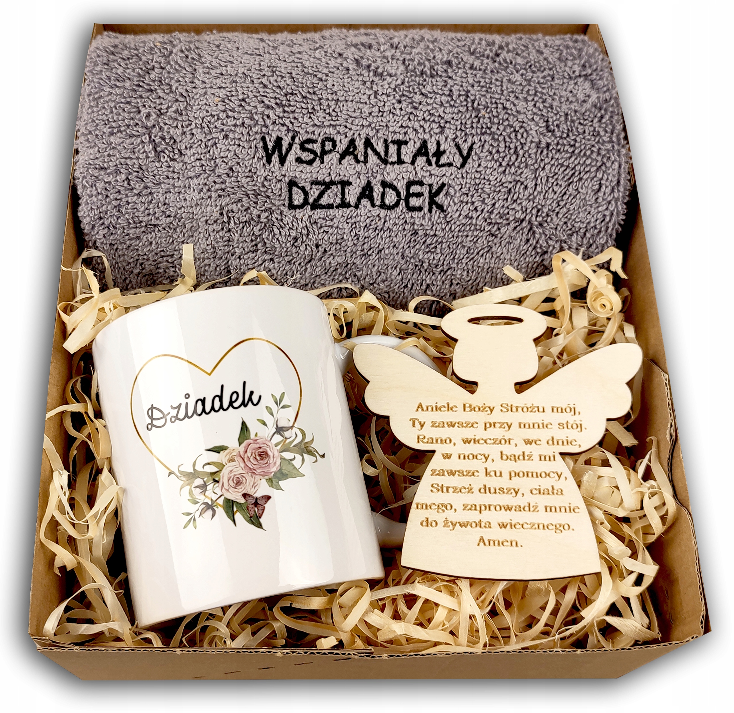 PODZIĘKOWANIE PREZENT DLA DZIADKA BABCI CHRZEST PIERWSZA KOMUNIA ŚWIĘTA IHS