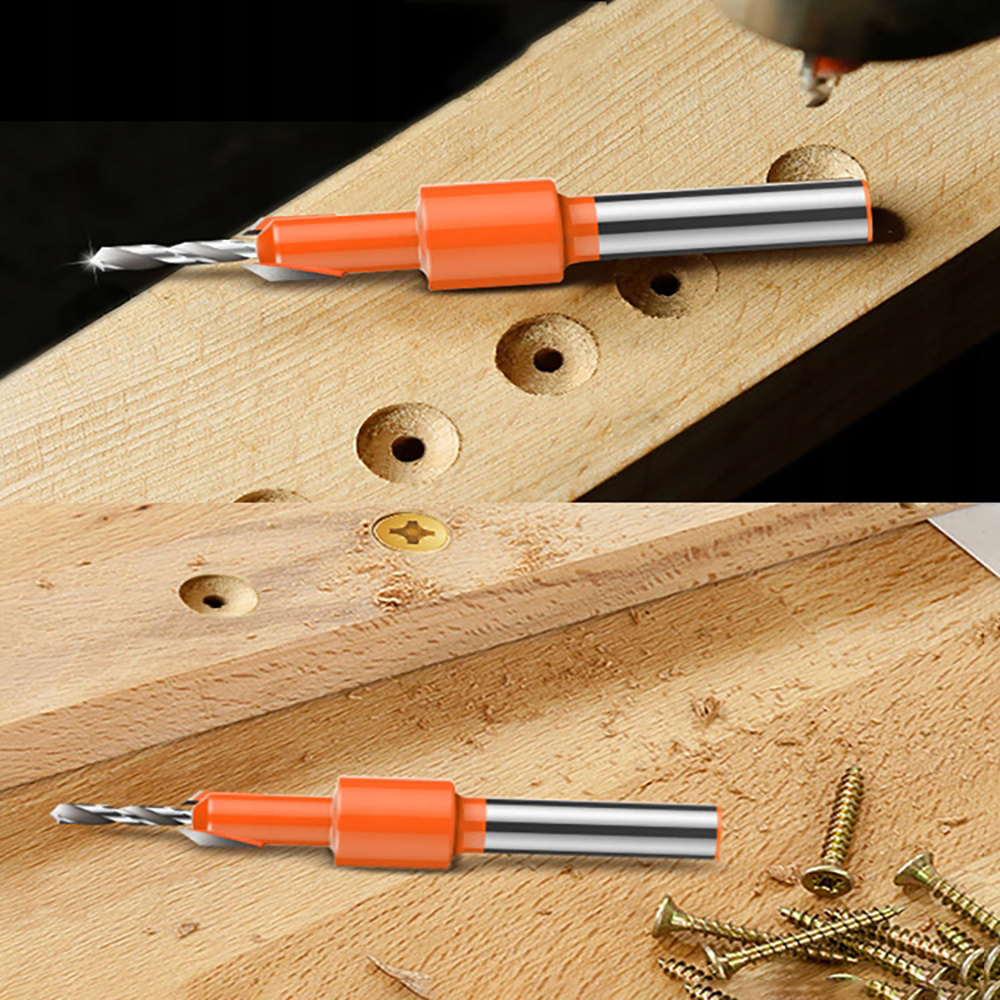 WIERTŁA DO DREWNA Z GZYMKĄ FAZOWNIKIEM 6 PCS Marka inna