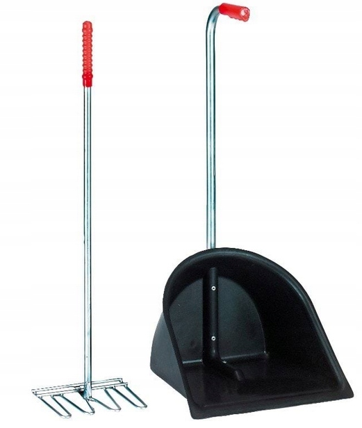 Zestaw do sprzątania w stajni Mistboy czarny 75 cm Kerbl