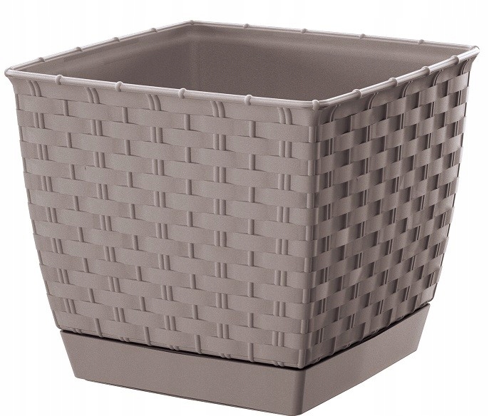 

Doniczka Ratolla Square DRLK250 mocca Prosperplast