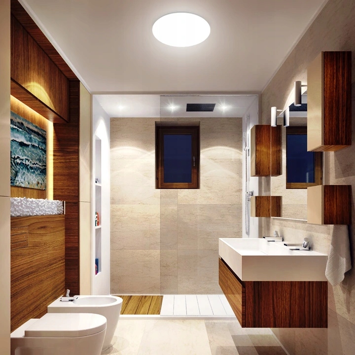 LAMPA DO ŁAZIENKI LED 15W IP56 PLAFON ŁAZIENKOWY LAMPA ZEWNĘTRZNA SUFITOWA Rodzaj gwintu zintegrowane źródło LED