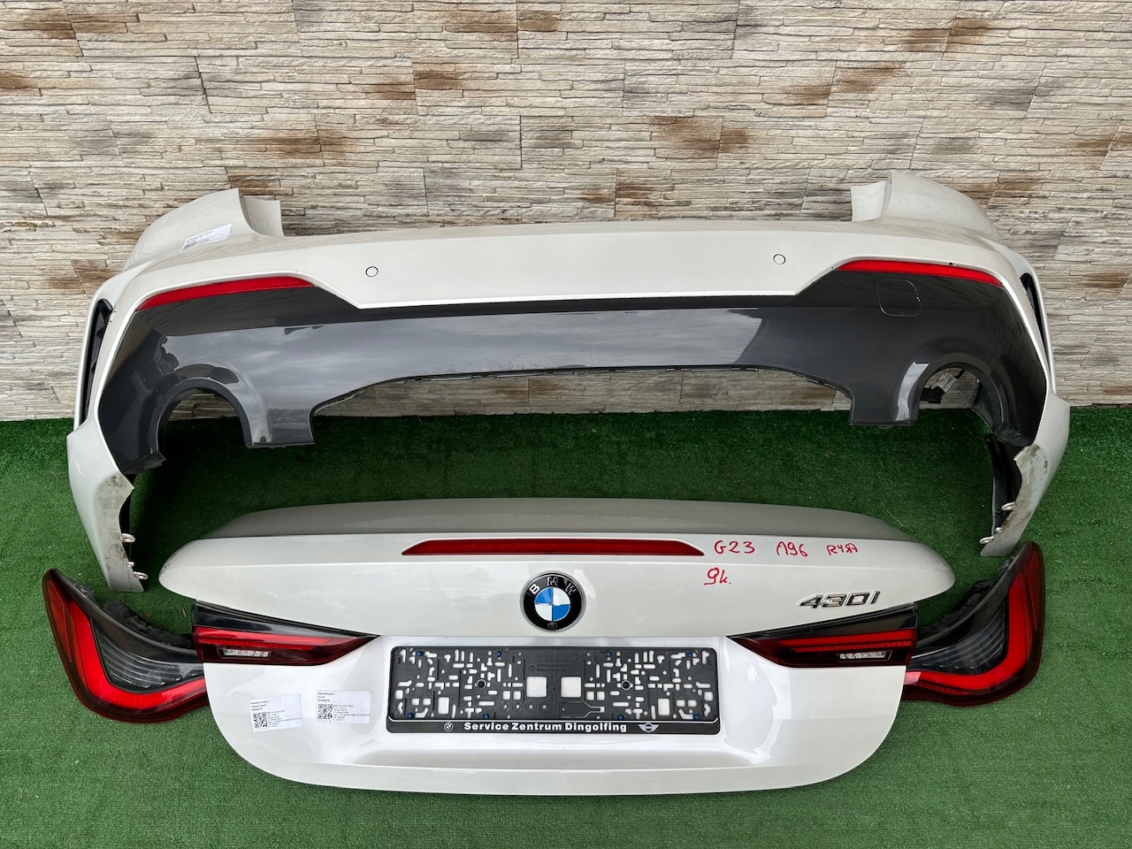 KLAPA ZDERZAK TYŁ TYLNA LAMPY TYLNE BMW 4 G23 CABRIO A96 M PAKIET EUROPA