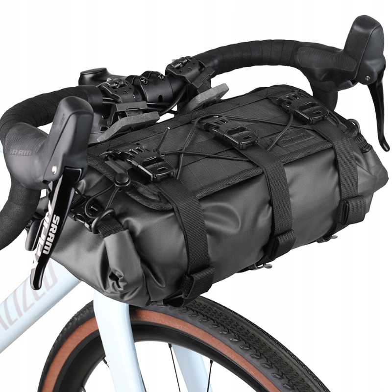 Rhinowalk Duża Sakwa Rowerowa Na Kierownicę 8L Torba Do Roweru Uprząż Mocna