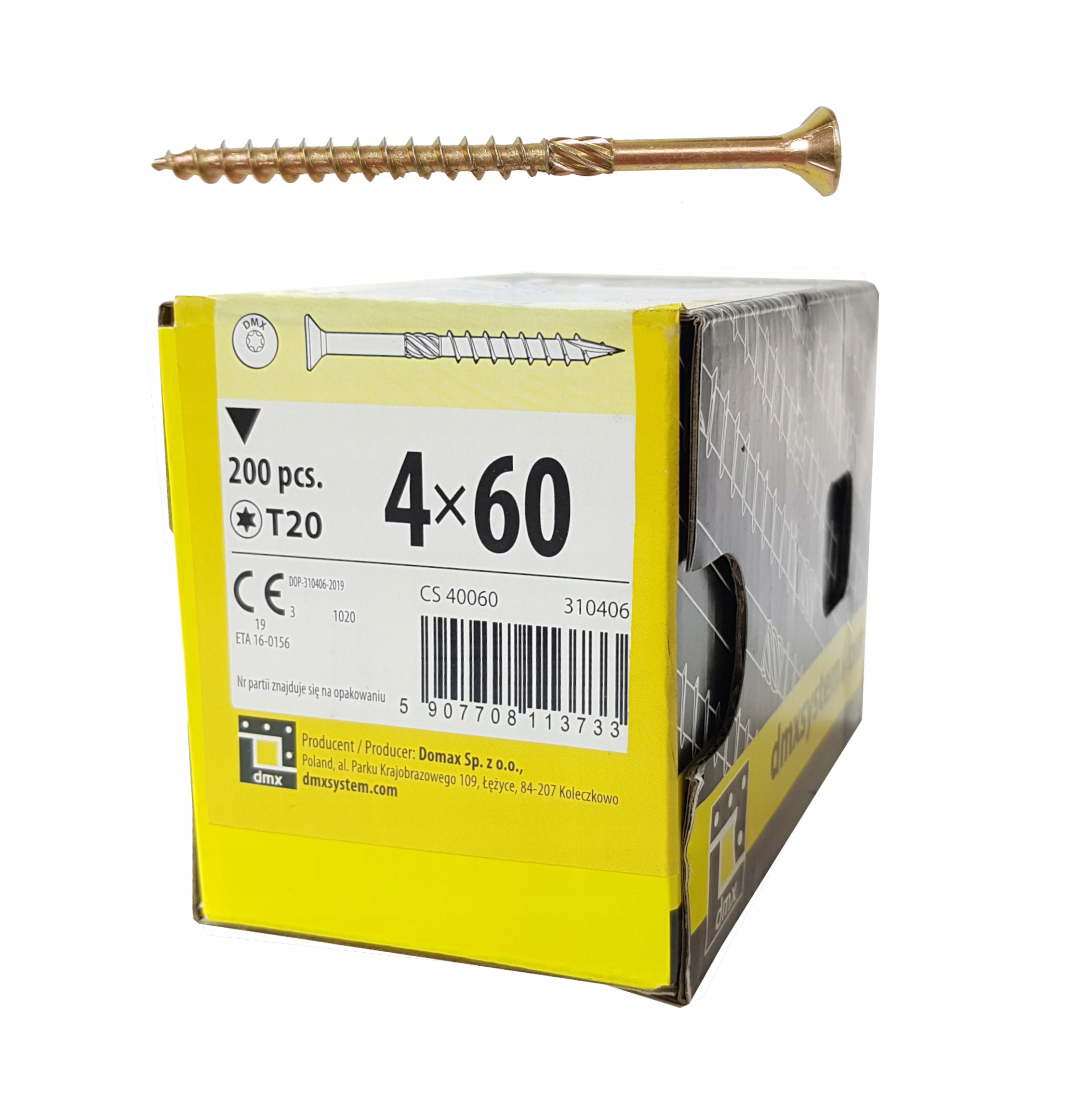 

Wkręty Do Drewna Ciesielskie 4x60 Stożkowe 200szt