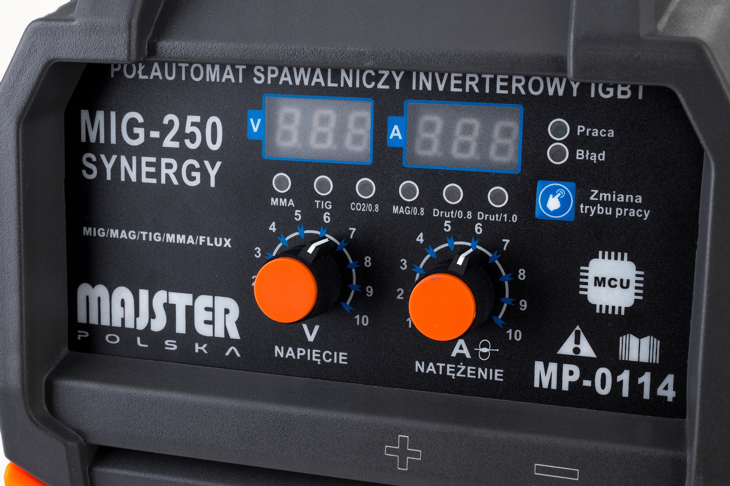 Spawarka Inwerterowa Migomat MIG TIG 250A Synergia METALOWY podajnik drutu Marka Majster Polska