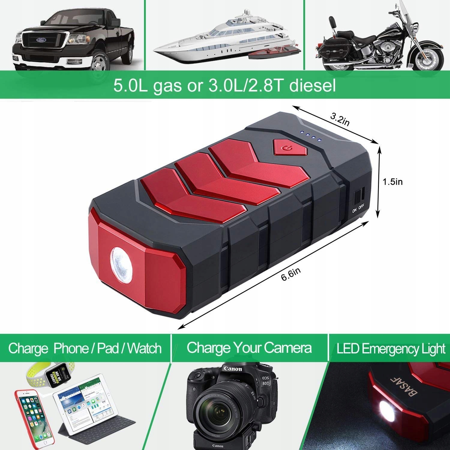 Starter BOOSTER 800A 12000mAh powerbank Mark Other