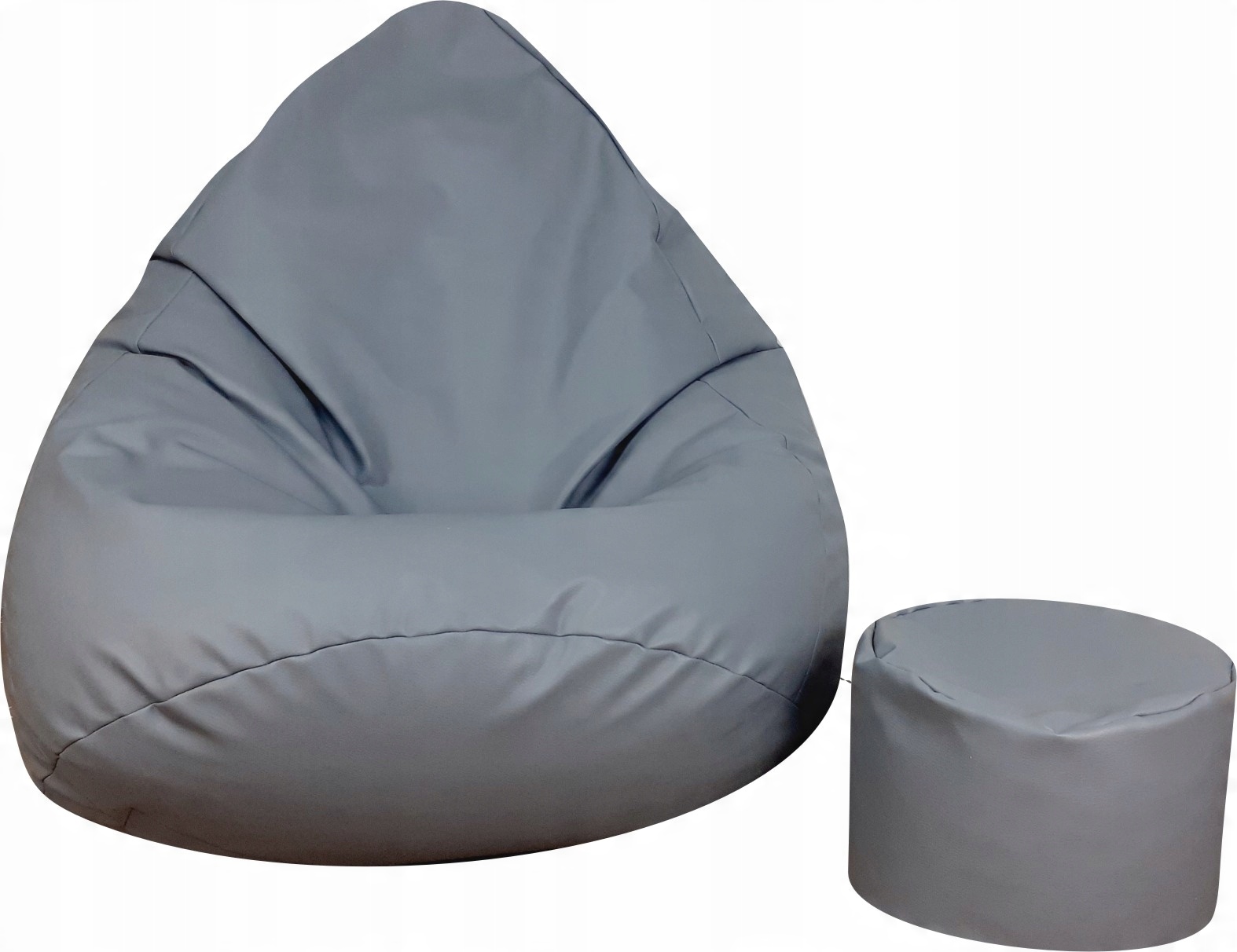 

Pufa Worek Maxi Fotel Sako Szara XXXXL+ Podnóżek