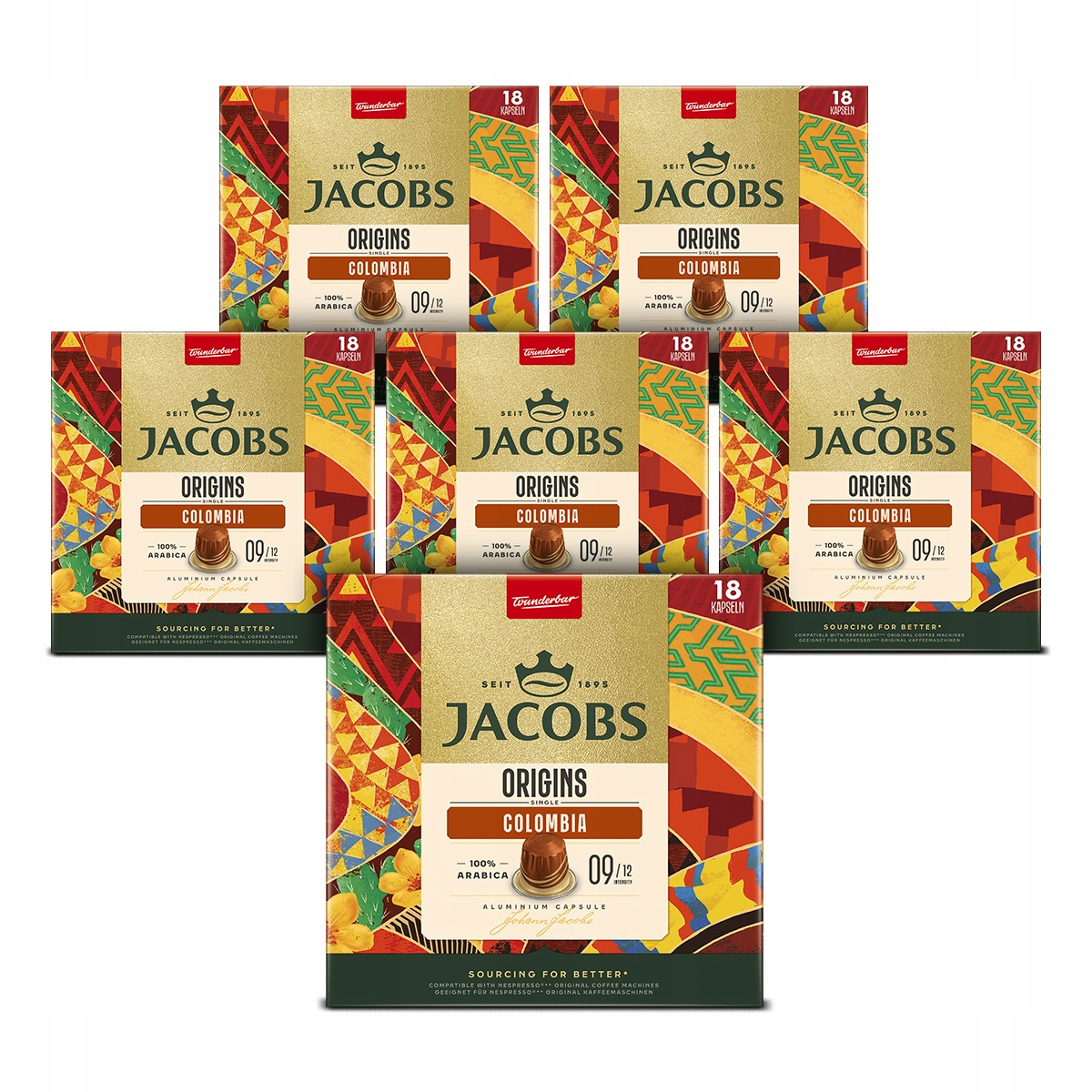 Kapsułki do Nespresso Jacobs Origins Colombia 108 szt.