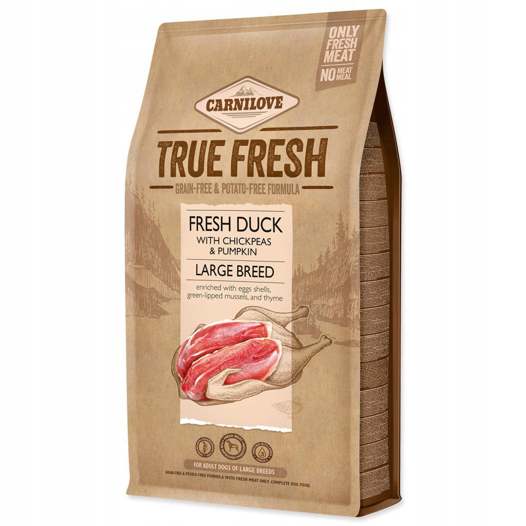 Levně Krmivo Carnilove True Fresh Large Breed Duck 4kg