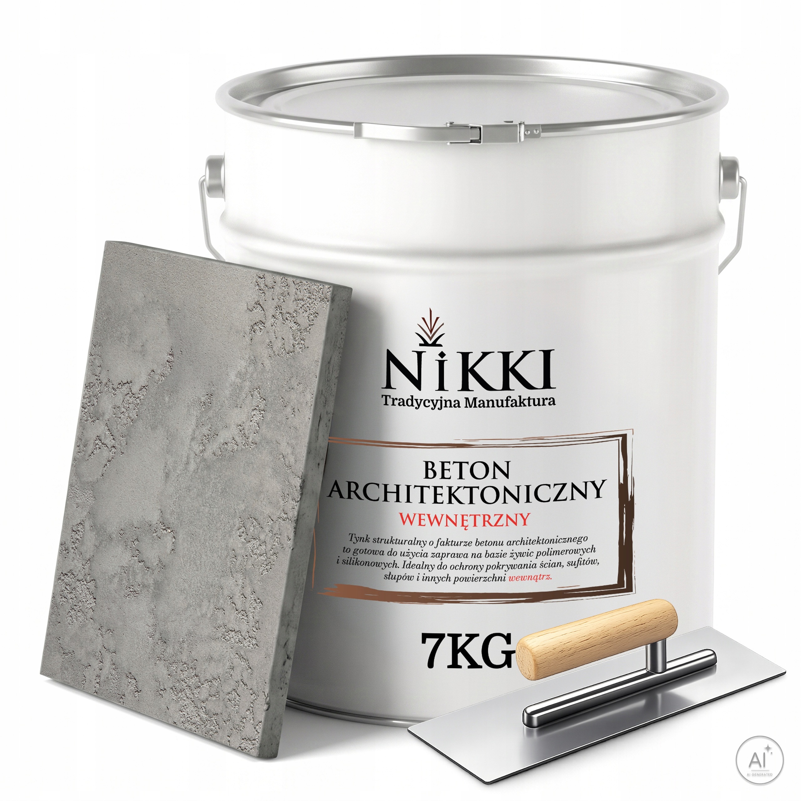 Dekorativní architektonický beton vnitřní 7 kg šedý přírodní Paca