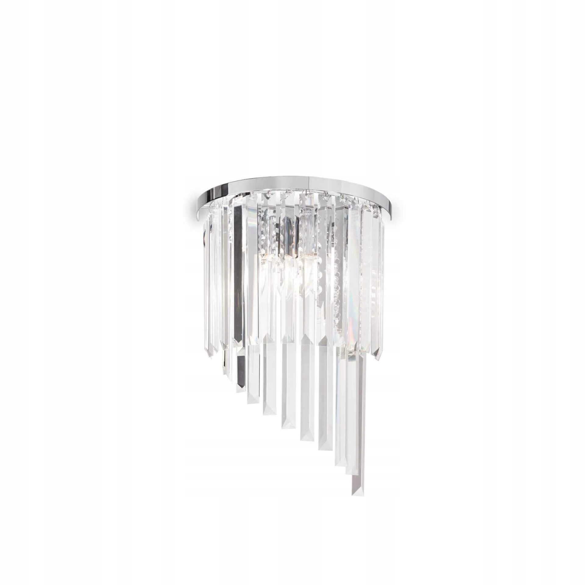Nástenné svietidlo Ideal Lux Carlton AP3 chróm E14 3x40W kov/sklo