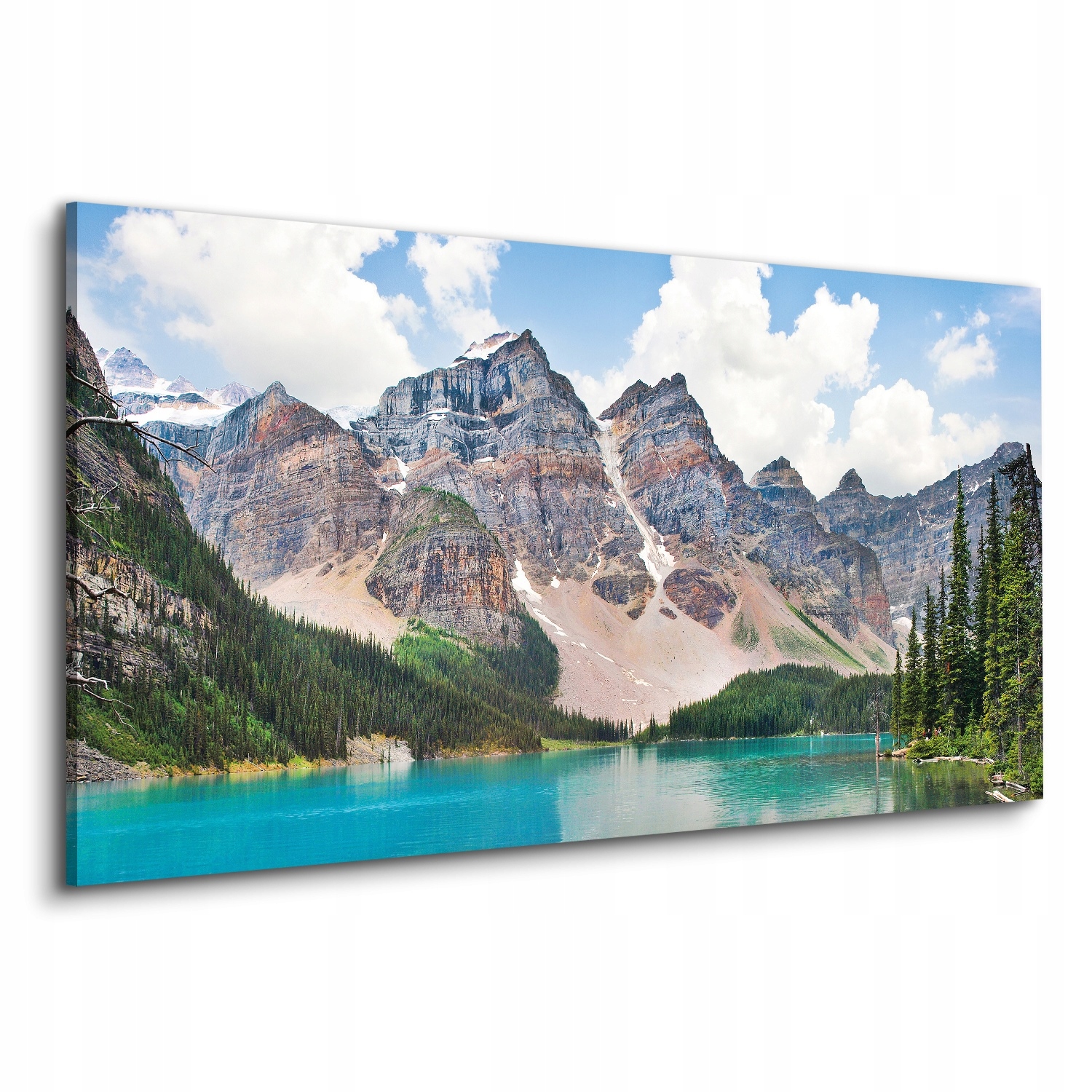 Fotografie na plátně 120x60 Hory jezero les