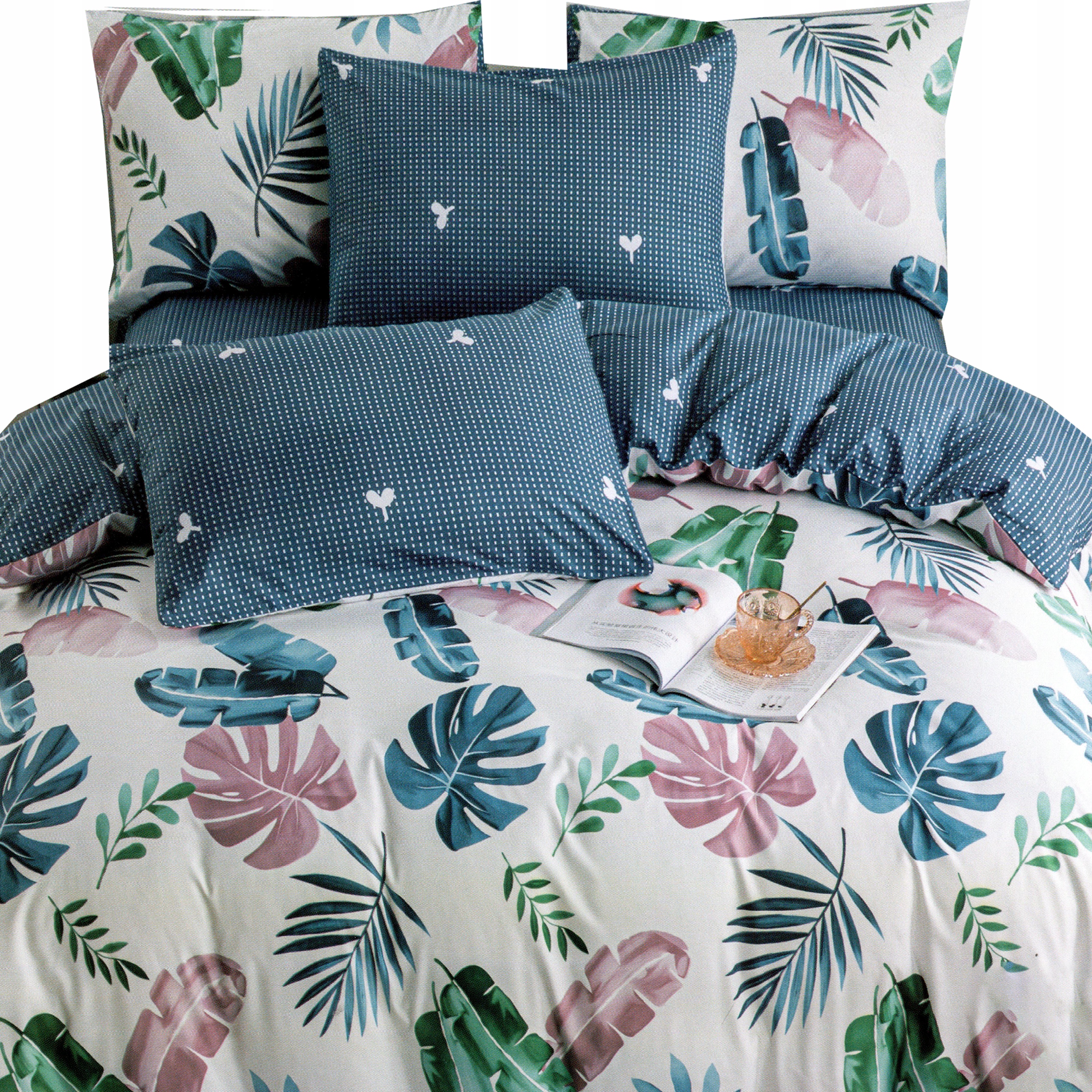 KOMPLET POŚCIELI POŚCIEL 200x200 GRUBA BAWEŁNA PREZENT NA WIELKANOC