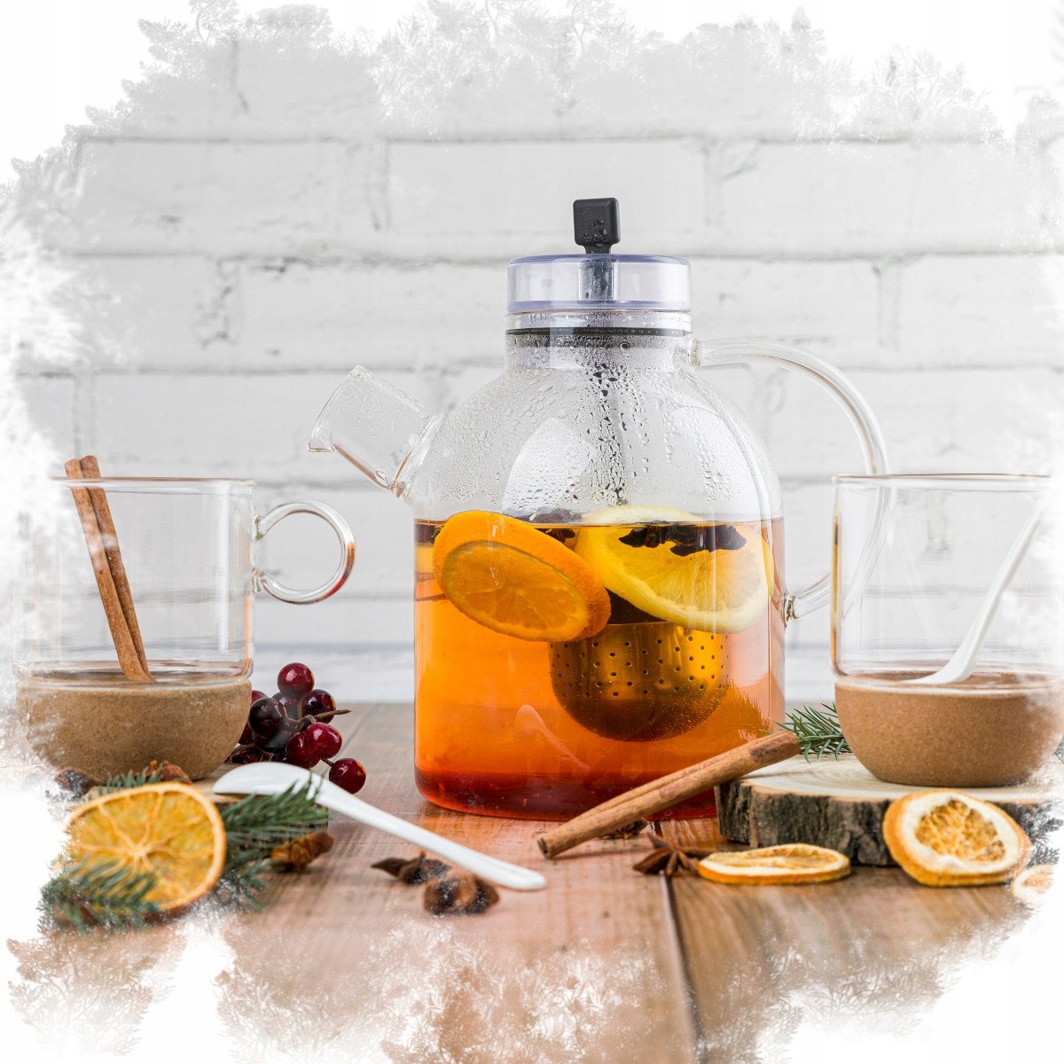 DZBANEK Z ZAPARZACZEM BARONESSA 1,5l + PODGRZEWACZ CZARNY Kod producenta 3D0035