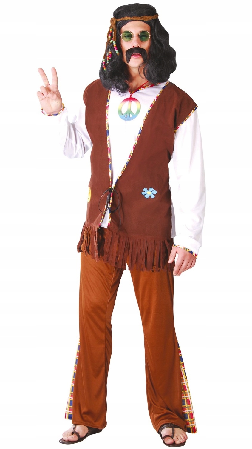 Kostým Hipisa Hippisa Hippie Hipis léta 70 80 Bylina Man vel. S