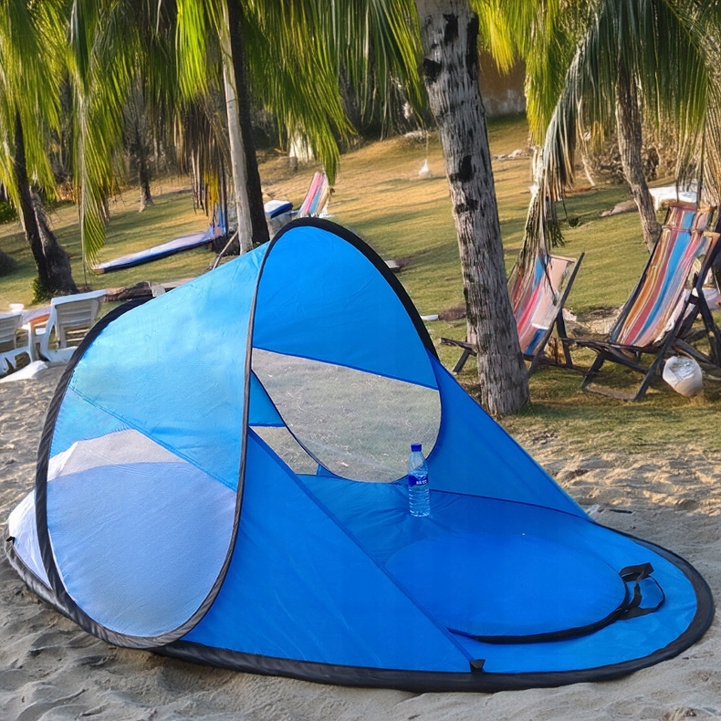 DUŻY NAMIOT PLAŻOWY SKŁADANY PRZENOŚNY PARAWAN SAMOROZKŁADAJĄCY DLA DZIECI Model OSŁONA PRZECIWSŁONECZNA UV POKROWIEC AUTOMATYCZNY