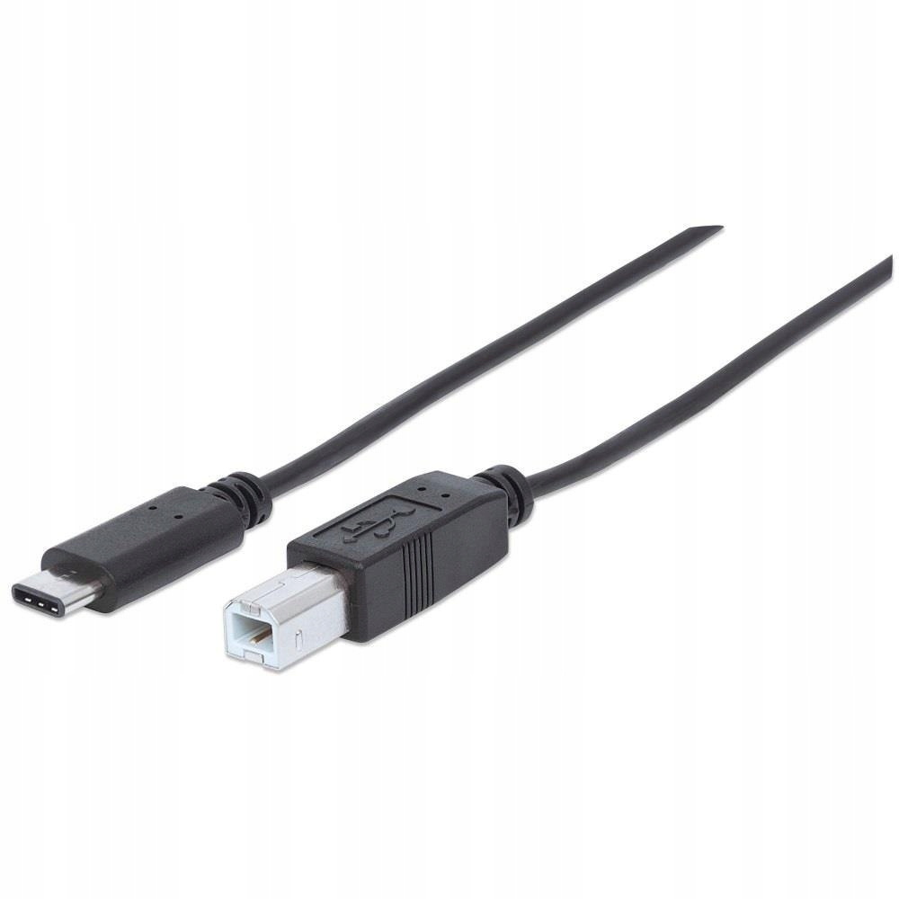 Kabel Manhattan Usb-c-b M/M 1m czarny