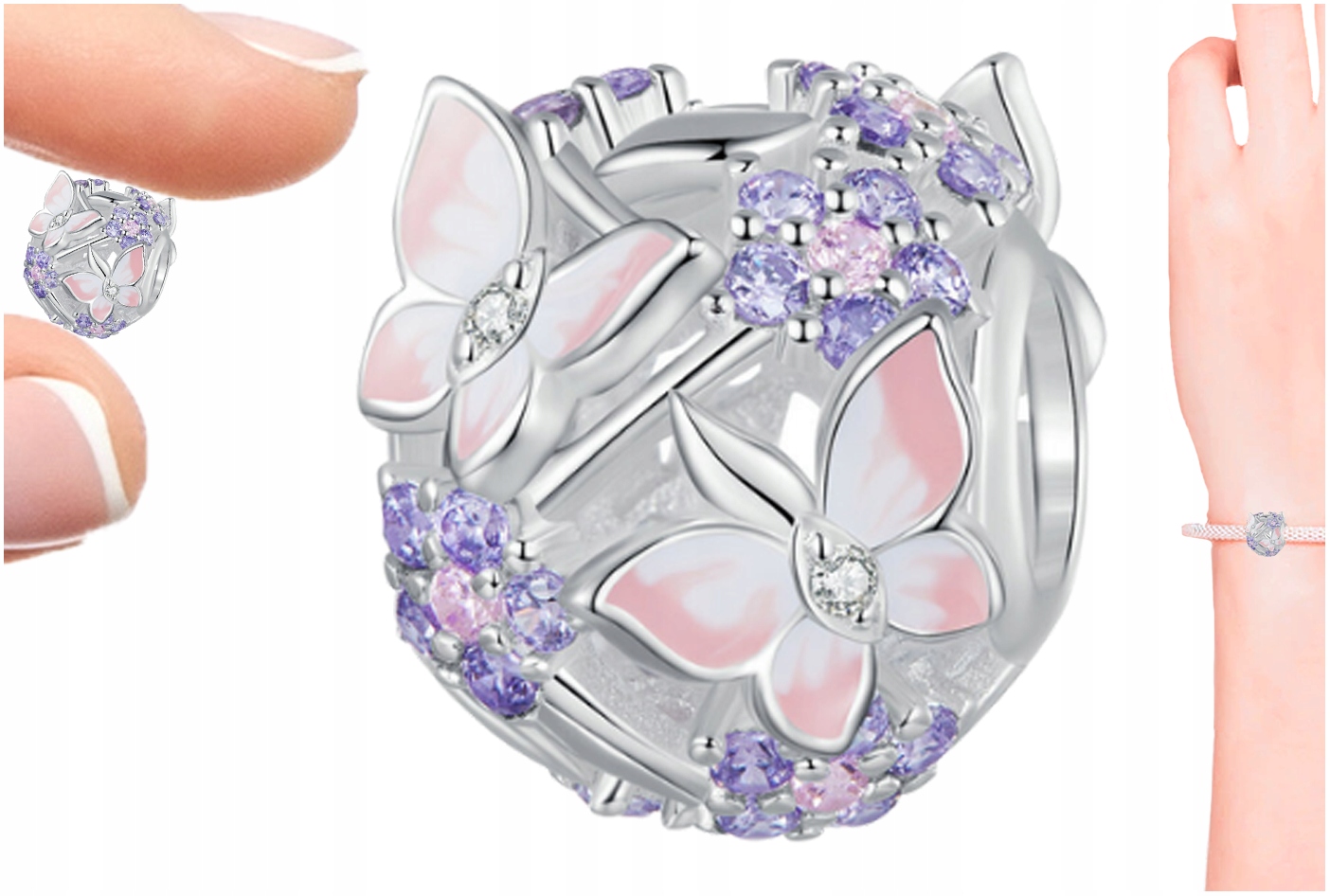 

Charms Motyle Charms Ażurowy Zawieszka Srebro 925